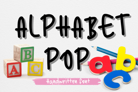 Alphabet Pop: A Bubbly Handwritten Font for Kid-Friendly Web Design