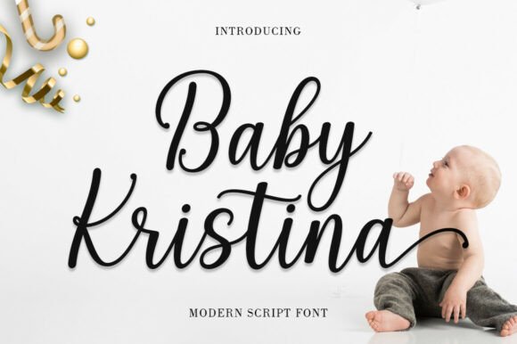 Baby Kristina: A Romantic Script Font for Elegant Editorial Design