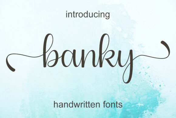 Banky: A Stylish Script Handwritten Font for Modern Marketing Design