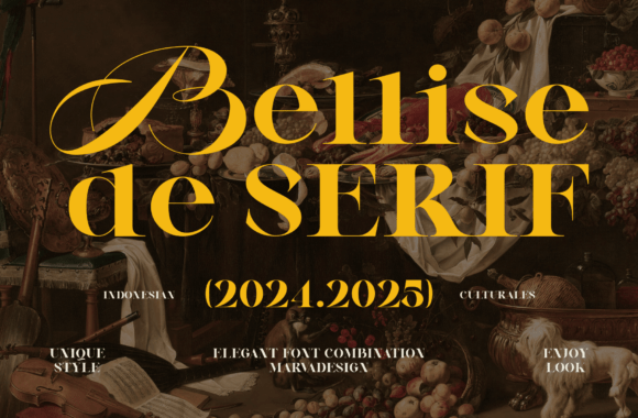 Bellise: A Bold Serif Typeface for Elegant Branding