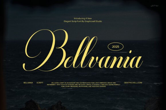Bellvania: A Refined Script Font for Elegant Branding Projects