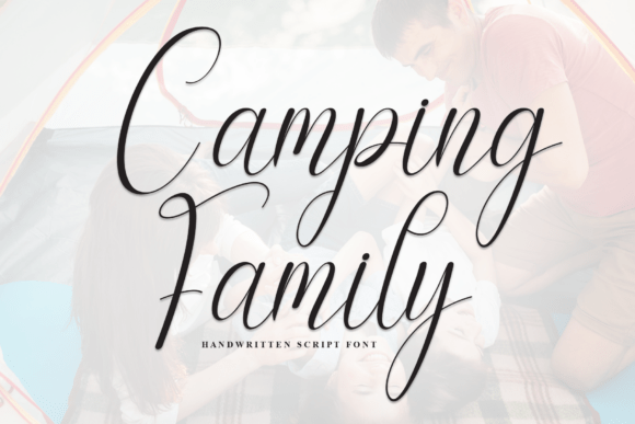 Camping Family: A Sweet Handwritten Font for Crafty Creations