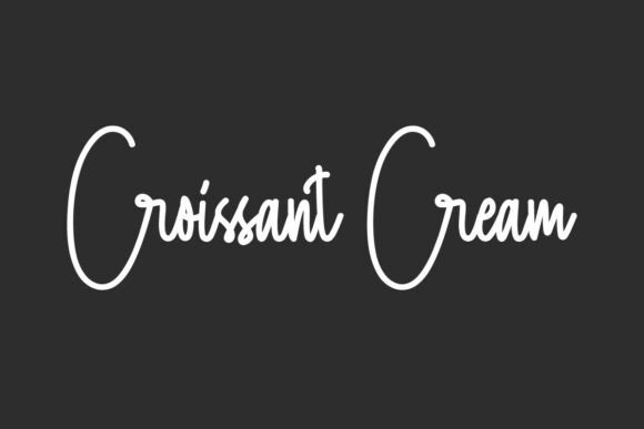 Croissant Cream Font: A Stylish Handwritten Typeface for Makers and Sellers