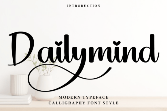 Dailymind: A Festive Handwritten Font for Holiday Crafts and Seasonal Designs