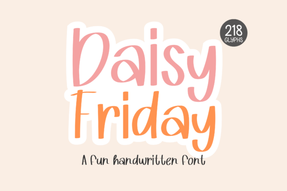 Daisy Friday: A Cute Brush Font for Social Media and Digital Planning