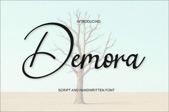Demora: A Stylish Script Handwritten Font for Web Design and Digital Branding
