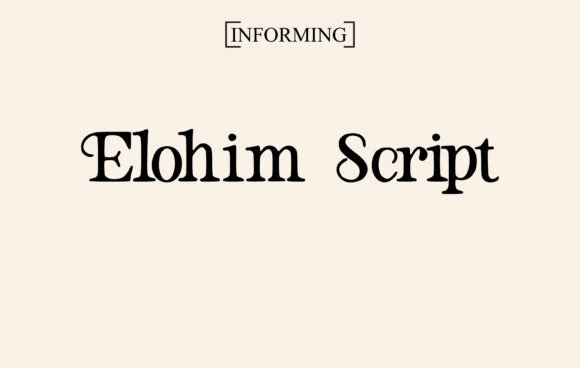 Elohim Script: A Timeless Serif Font for Makers and Creative Sellers