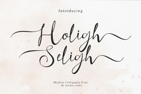 Holigh Seligh: A Romantic Script Font for Elegant Editorial Design