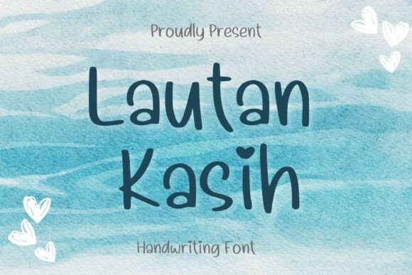 Lautan Kasih: A Sweetly Whimsical Script Font for Crafters & Makers