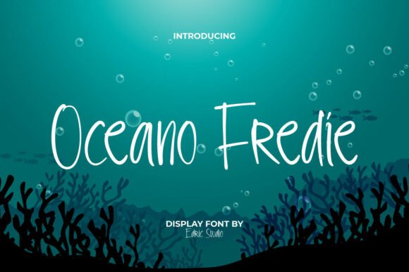 Oceanofredie: A Marine-Inspired Script Font for Editorial Design