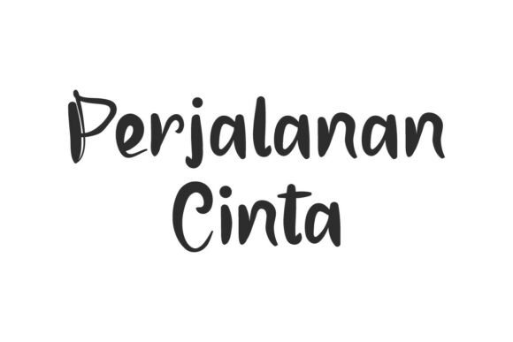 Perjalanancinta: A Handcrafted Script Font for Editorial Design and Digital Publishing