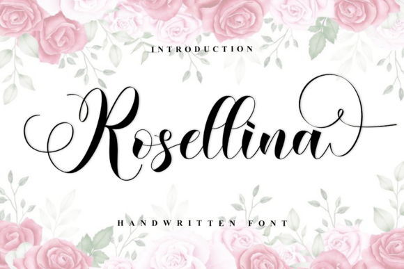 Rosellina: A Stylish Handwritten Font for Elegant Craft and Print Designs