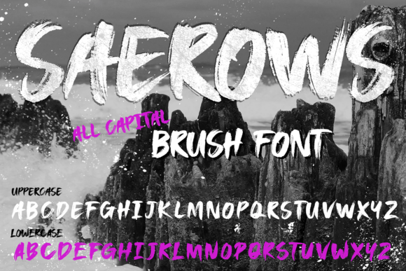 Searows: A High-Energy Brush Typeface for Bold Editorial Design