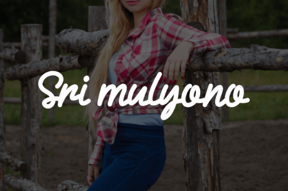 Sri Mulyono: A Handwritten Script Font for Crafters & Product Designers