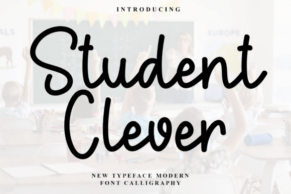 Student Clever: A Festive Script Typeface for Holiday-Themed Web Design