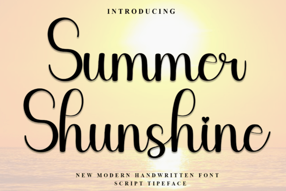 Summer Shunshine: A Playful Script Font for Digital Branding and Web Design