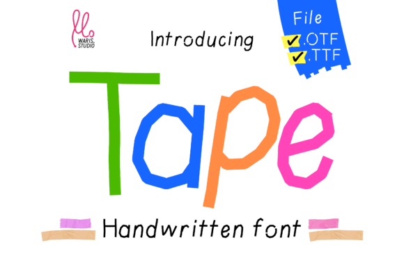 Tape: A Handwritten Font That Brings Adhesive Charm to Editorial Design