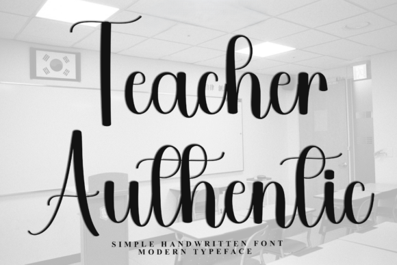 Teacher Authentic: A Script Handwritten Font for Elegant Web Typography