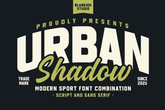 Urban Shadow: A Modern Sans Serif Font for Editorial Design and Branding