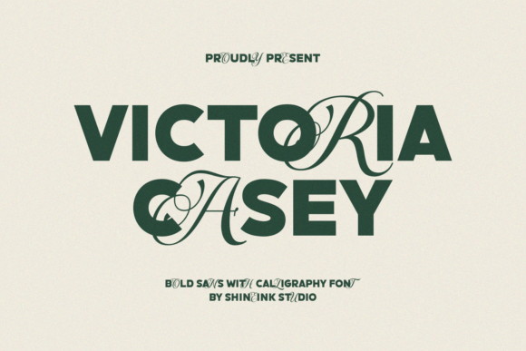 Victoria Casey: A Stylish Sans Serif and Calligraphy Font Duo for High-End Branding