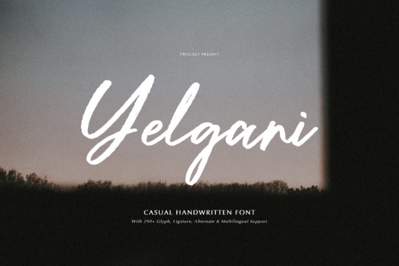 Yelgani: A Relaxed Handwritten Font for Authentic Editorial Design